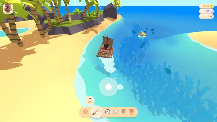 Schermata di gioco di Tides: A Fishing Game